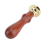 mingzhe Tampon de Cire à Cacheter en Bois, Tête en Laiton Rétro Classique pour Enveloppes de Cartes D'invitation Mariage (Type Plante : 009)