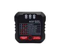 Mingzhe Testeur de Prise avec GFCI, écran LCD pour Lecture de Tension en | Détecte les Défauts de Câblage, Test de Défaut RCD/terre, Construction ABS, pour Usage Domestique et professionnel.