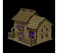 mingzhe Tirelire Miniature en Bois, Veilleuse, Décoration de Maison avec Boîte de Rangement d'argent, Cadeau Bureau pour Enfants (2)