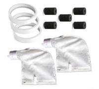 Minhe Accessoires de balayeuse de piscine pour Polaris 360 380, comprend 2 sacs en nylon K13 K16, 3 pneus C10, 5 brosses à récurer pour tuyau, kit de piège à débris facile à installer