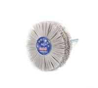 Minhe Brosse de polissage en nylon de 7,6 cm avec tige de 6 mm, grain 80-600, outil abrasif pour meubles en bois, métal, pierre, brosse métallique haute durabilité (1)