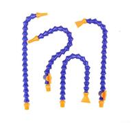 Minhe Buse de tube de refroidissement en aluminium réglable avec joint de base pivotant pour souffler de l'eau, de l'huile et de la pulvérisation, tube serpent à bouche plate, bleu (B)