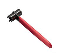 Minhe Clé à meuleuse d'angle 2 en 1 4 griffes 16 mm Rouge | Double extrémité hexagonale à 4 griffes et 16 mm, pour une installation et un retrait efficaces des plaques de support