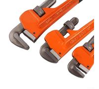 Minhe Clé à pipe en acier au carbone 35,6 cm avec poignée robuste (20,3 cm) | Acier au carbone 45 # - Écrou moleté réglable - S'adapte aux tuyaux ronds et lisses - Longueur : 35,6 cm