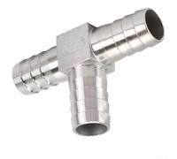Minhe Connecteur en T de type T en acier inoxydable 304 Pagode, raccord de tuyau de gaz à dégagement rapide, joint de plomberie antirouille pour systèmes d'eau et d'air, accessoire de tuyau