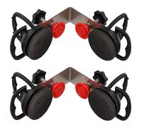 Minhe Dispositif de nivellement d'aspiration à 90 degrés pour carrelage et verre, bouton réglable, cadre en acier inoxydable, tasses en caoutchouc solide, positionnement à angle droit pour