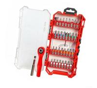 Minhe Ensemble de clés à cliquet en alliage d'acier - 72 dents - Porte-embout magnétique pivotant à 5 degrés pour réparation d'appareils électroménagers automobiles - Kit de 19 pièces (A)