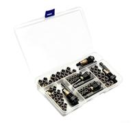 Minhe Kit d'outils d'écrous à rivet en acier au carbone avec M3-M10 | Kit d'inserts filetés 55 66 77 pièces pour réparation automobile et tâches de fixation Finition noire