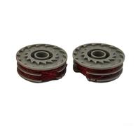 Minhe Lot de 2 bobines et fil pour débroussailleuse, alimentation automatique, remplacement pour Flymo Speedi-Trim STXT25, matériau en nylon, accessoire de coupe d'herbe de jardin