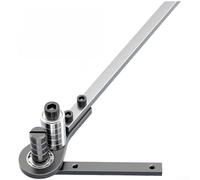 Minhe Machine à cintrer manuelle de barre d'acier pour fil de fer plat, cuivre et aluminium, outil de cintreuse avec liaison à 5 roulements, construction en acier au carbone S45C, montage de pince