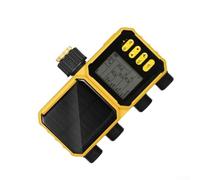 Minhe Minuteur d'irrigation solaire 4 pour zone avec capteur de pluie, contrôleur d'arrosage automatique LCD IPX5 étanche pour jardin pelouse