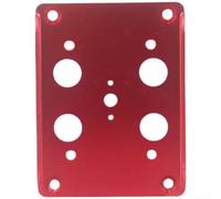 Minhe Patin de ponçage en velours 75 x 100 mm pour ponceuse pneumatique 2430, plaque de base en aluminium avec broches pour polissage du bois et meulage du métal (B)