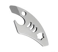 Minhe TGC19 Tire-levier en titane, accessoire porte-clés multifonction EDC | L'outil multifonction TGC19 en titane dispose d'une pointe de levier, d'un tournevis à tête plate et d'un décapsuleur