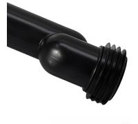 Minhe Tuyau de raccordement pour WC mural compatible avec Geberit 405.116.00.1, D90 mm et D 45 mm, ABS robuste et kit de fixation en fer avec matériel de montage, noir
