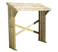 Mini abri buches bois 180x68x179cm