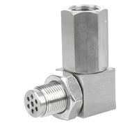 Mini adaptateur de capteur catalytique O2, mini catalyseur, entretoise de convertisseur catalytique M18x1, 5 à 90 degrés, rallonge capteur O2 en acier inoxydable pour éliminer le voyant contrôle