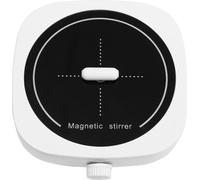 Mini-agitateur magnétique - Agitateur de laboratoire / plaque d'agitation - Volume de 1 l - Réglage de la vitesse de 0 à 4 000 tr/min - Compact, pour le laboratoire et le brassage amateur - Blanc