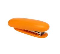 Mini agrafeuse, 8,6 x 2,9 x 2 cm/3,4 x 1,1 x 0,8 pouces, structure à levier portable, agrafeuse à économie de travail, fournitures de bureau, d'école et de maison pour 24/6, 26/6 (Orange)