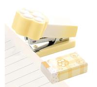 Mini agrafeuse compacte - Pince à papier - 2 à 15 feuilles - Outil d'agrafage de bureau portable - Convient pour les étudiants, les , les salles de t les fêtes