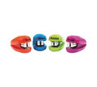 Mini agrafeuse de bureau Buddy Rexel coloris assortis - Boîte de 1000 agrafes