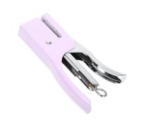 Mini Agrafeuse de Bureau Manuelle en Métal Pourpre, Poignée Ergonomique | Haute Capacité, Prise Confortable, Style Vibrant et Élégant, pour Maison et École, Fournitures de Bureau