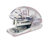 Mini agrafeuse de bureau Rapid Baby Ray F4 - Agrafes 24/6 et 26/6 - Capacité de 10 feuilles - Transparent