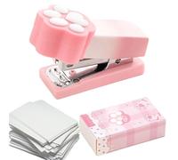 Mini Agrafeuse Griffe De Chats - 6,8×4,3×3,2 cm, Petite Agrafeuse De Dessin Animé Mignon, Outil De De Papier, Outil D'agrafage Compact Avec Fonction De Fixation De 2 À 15 Feuilles | Accesso