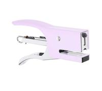 Mini Agrafeuse Manuelle pour Bureau, Métal Pourpre, Prise Confortable | Style Chic et Élégant, Accessoire de Bureau Esthétique, pour Rapports et Cahiers, 100g
