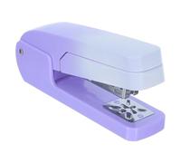 Mini Agrafeuse Rotative Manuelle de Bureau pourpre | Plastique, Prise Ergonomique, Compatible 24/6 et 26/6, Kit Prêt à L’Emploi pour Crafters