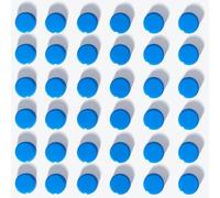 Mini-aimants pour tableau blanc et réfrigérateur, bleus, 40 pièces