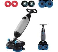 Mini autolaveuse portable commerciale, double brosse 360 tr/min, haute efficacité 13 000 pi²/h, batterie au lithium 2 h, pour bureaux, écoles, villas, hôpitaux, salles de bains (A)