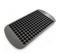 Mini bac à glaçons carré en silicone avec 160 grilles - Réutilisable et flexible - Outil de fabrication de glaçons non cassable pour whisky, cocktail, lait, jus, chocolat et autres boissons