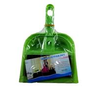 Mini Balayette + Pelle en Plastique 18 x 14 cm Ramasse Miettes 3 Couleurs # Couleur: Vert