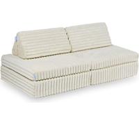 Mini banc de jeu Montessori standard - beige gaufré