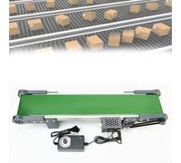 Mini bande transporteuse pour emballage, vitesse réglable de 1,8 à 7,6 cm/s, avant/arrière, moteur 167 tr/min, pour usine et maison