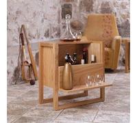 Paris Prix Mini-bar KEILA 59x30x60 cm décor chêne