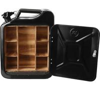 Mini-bar en bidon d'essence / jerrycan - Armoire à vin - Coffret de rangement pour vins et spiritueux - Décoration pour la maison et le bar