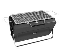 Mini barbecue à charbon - Outsunny - portable, pliable - avec coque de valise - pour jardin, camping - 47 x 30 x 28 cm - noir