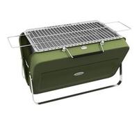 Outsunny Mini Barbecue à Charbon BBQ Portable avec Coque de Valise Barbecue de Table Pliable pour Jardin, Camping, Pique-Nique, dim. 47L x 30l x 28H cm Vert