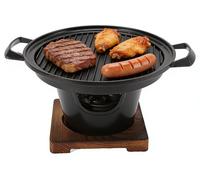 Mini-barbecue au charbon de bois, portable et sans fumée