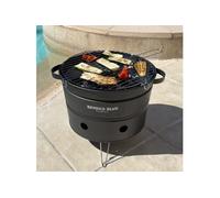 Mini Barbecue au Charbon de bois portable - Noir - Design pot de fleur