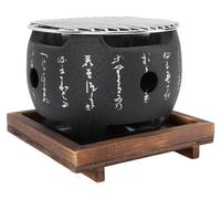 Mini-barbecue de style japonais, portable, rond, pour aliments, charbon de bois, cuisinière, barbecue domestique, outil L