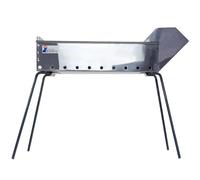 Mini barbecue en acier inoxydable de 50 cm avec pieds pliables