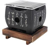 Mini-barbecue pour le camping et la famille, à chauffage rapide et au design portable (19,5 x 18 cm)