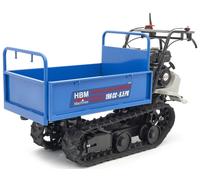 Mini-benne motorisée 320 kg 4800 W Benne basculante Brouette motorisée Chenilles Essence