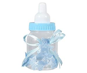 Mini Biberons de Bébé, Goupillon de Nettoyage pour Biberons, Accessoire Pratique en Rose et Bleu pour Fête d'Anniversaire