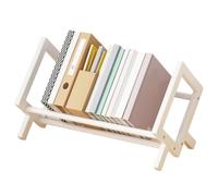 Mini Bibliothèque De Bureau - Support Rangement Simple Pour Serre-livres, Organisateur Étudiants | Livre Compact, Étagère D'étude Peu Encombrante, Salle omicile Livres, Cahiers, Papeterie