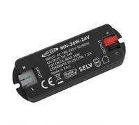 Mini bloc d'alimentation stabilisé 24 V 36 W 1,5 A transformateur passif ultra compact et fin pour bandes lumineuses spots LED IP20