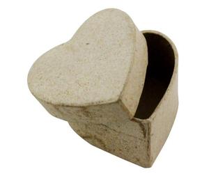 Mini boîte coeur 5x5x3cm - Kraft