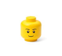 Mini boîte de rangement en forme de tête de garçon - Jaune vif